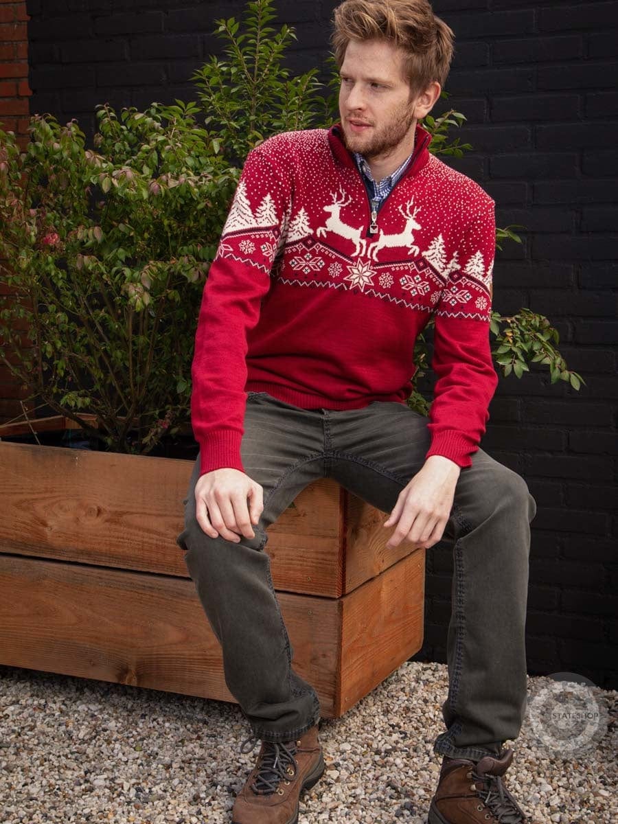 Dale of Norway Pullover "Reindeer" Red