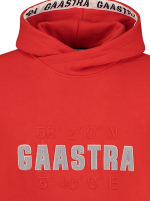 GaastraHoodie Sweater "Artic" - cotton/recycled polyester - red
