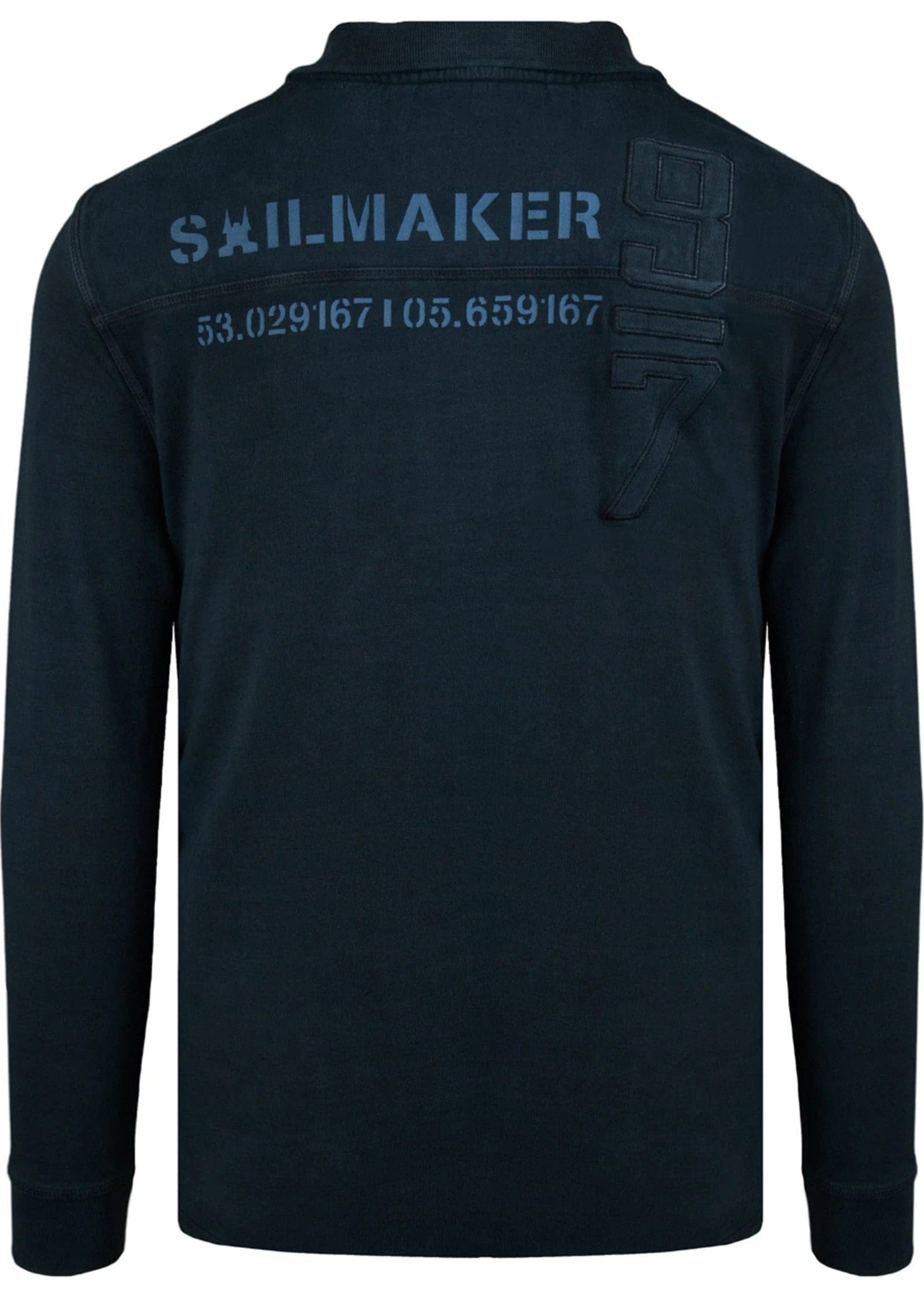 Gaastra Polo sweater "Sailmaker" - 100% cotton - dark blue