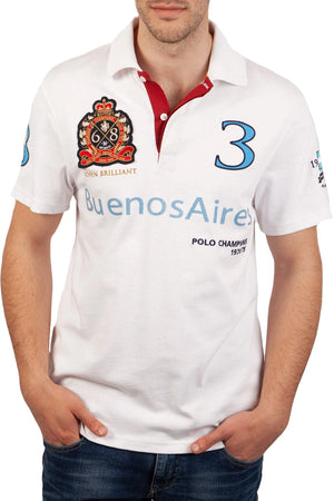 John BrillantPolo Shirt Buenos Aires, white