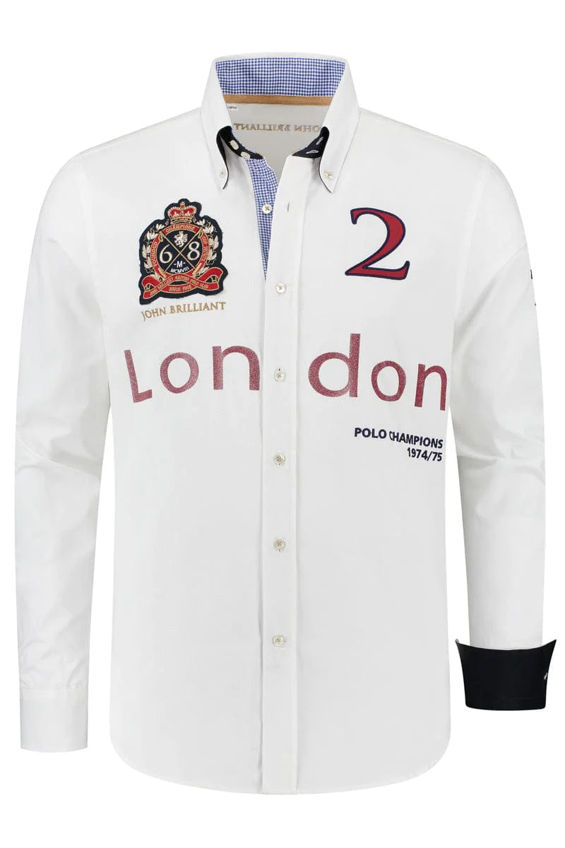 John BrillantShirt Polosport London, white