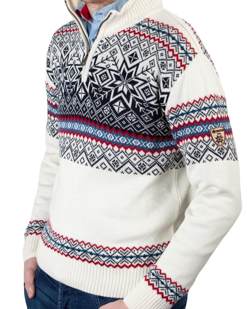 Kama Pullover Merino Nordic, off-White