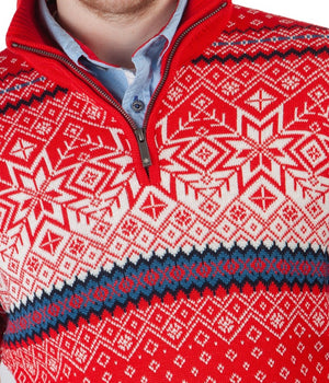 Kama Pullover Merino Nordic, red