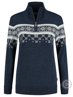 Kama Womens Pullover Nordic Merino, darkblue