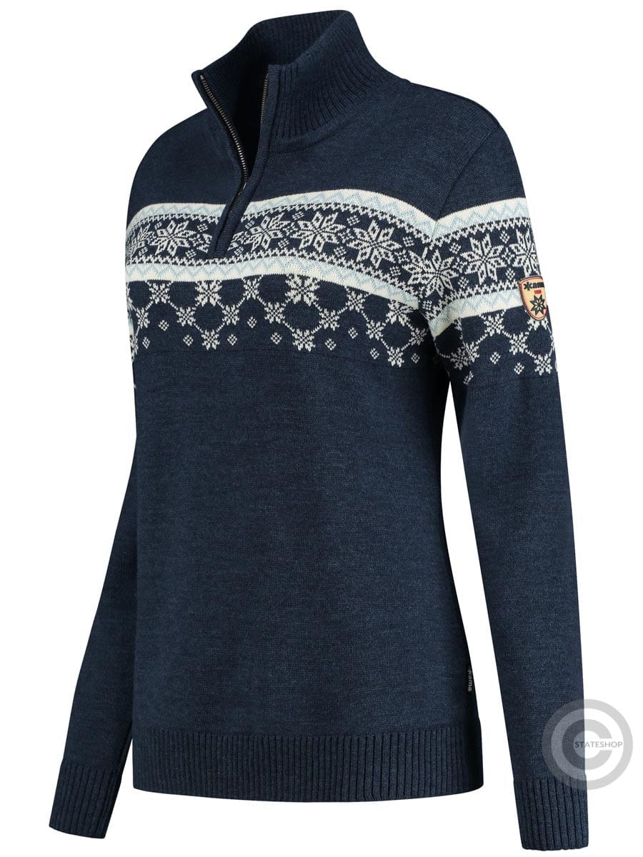 Kama Womens Pullover Nordic Merino darkblue Stateshop Fashion
