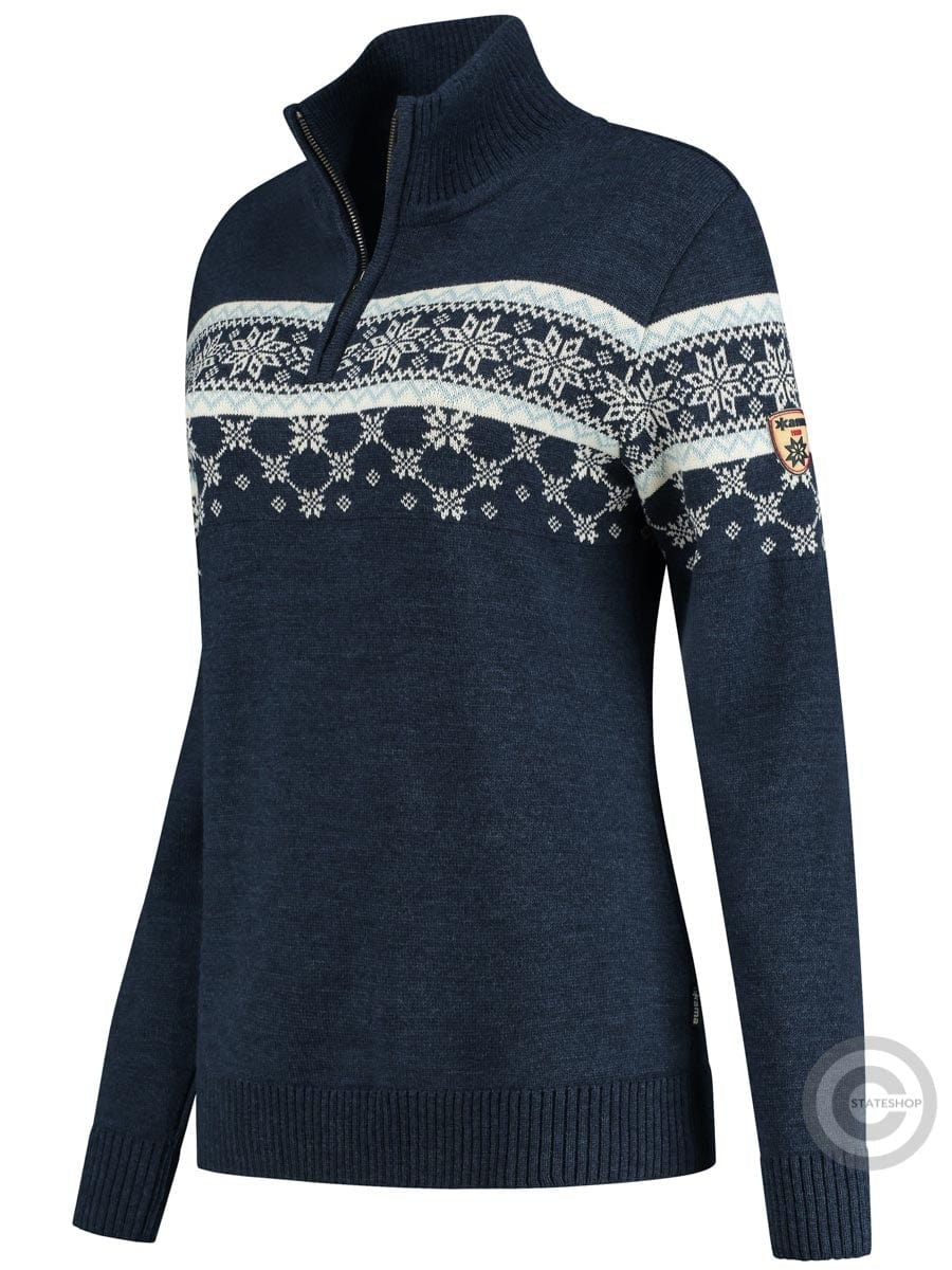 Kama Womens Pullover Nordic Merino, darkblue