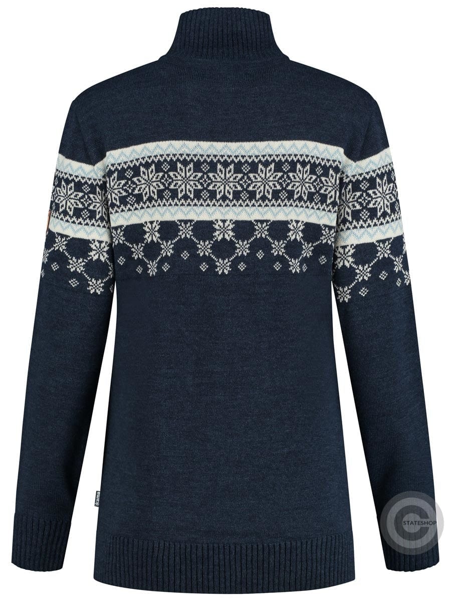 Kama Womens Pullover Nordic Merino, darkblue