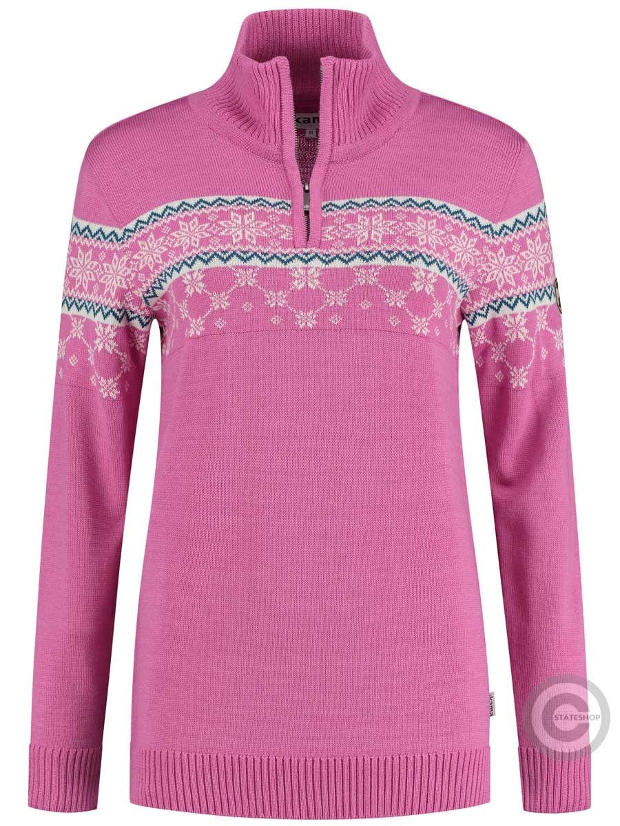 Kama Womens Pullover Nordic Merino, pink