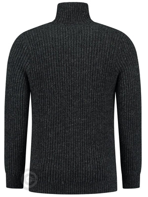 NorfindeHard wearing rib sweater, Charcoal