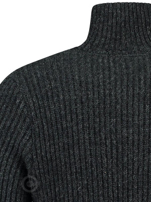 NorfindeHard wearing rib sweater, Charcoal