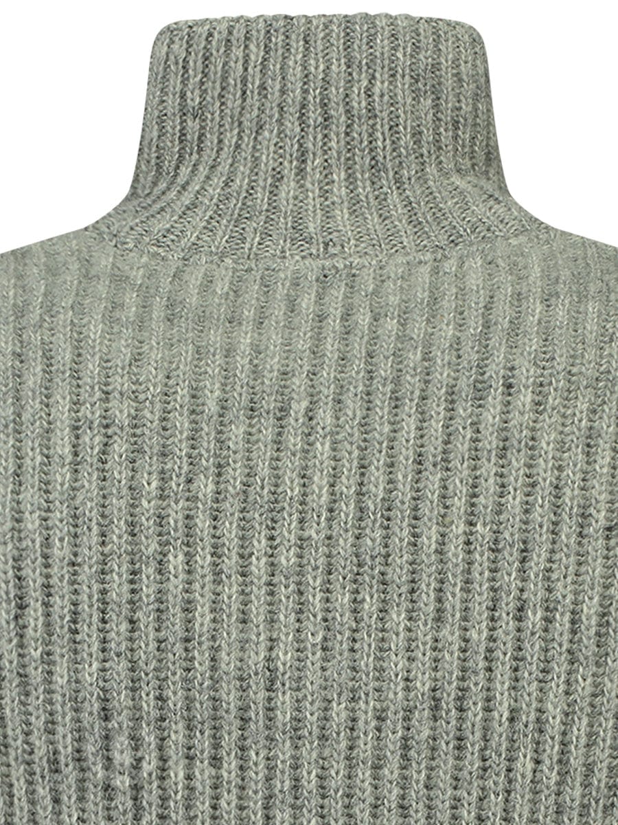 NorfindeHard wearing rib sweater, grey