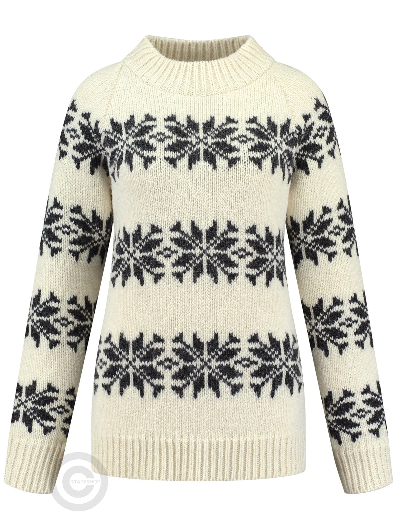 Pull Norvégien Femme Grande Taille - Laine, Motif Torsadé, Coupe Oversize, Manches Longues, Hiver Chaud