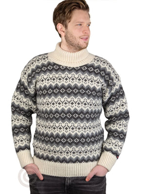 NorfindeIcelandic sweater with roll neck of 100% pure new wool