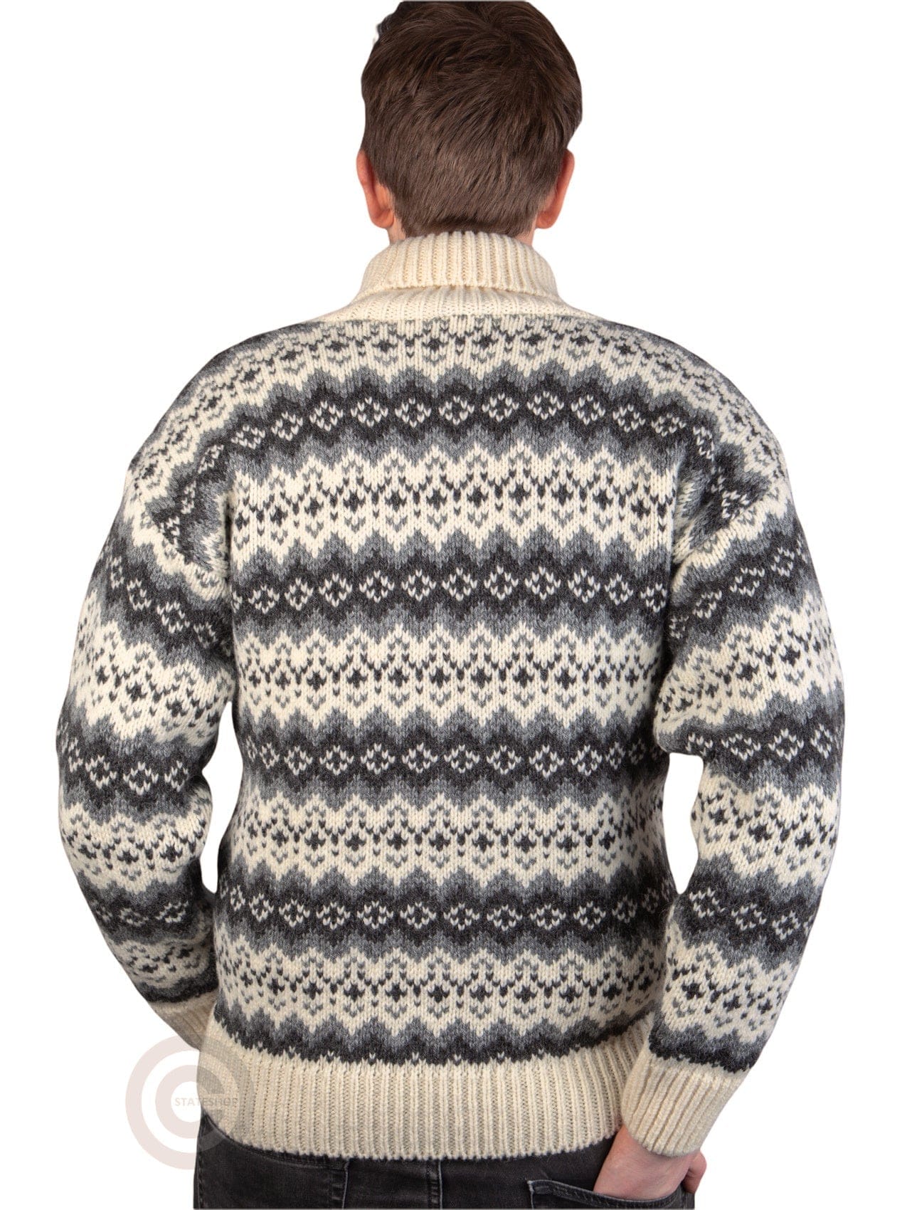 NorfindeIcelandic sweater with roll neck of 100% pure new wool