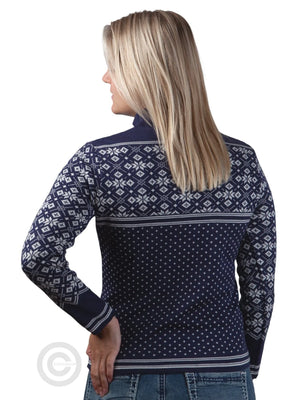 NorfindeNordic merino women sweater, blue