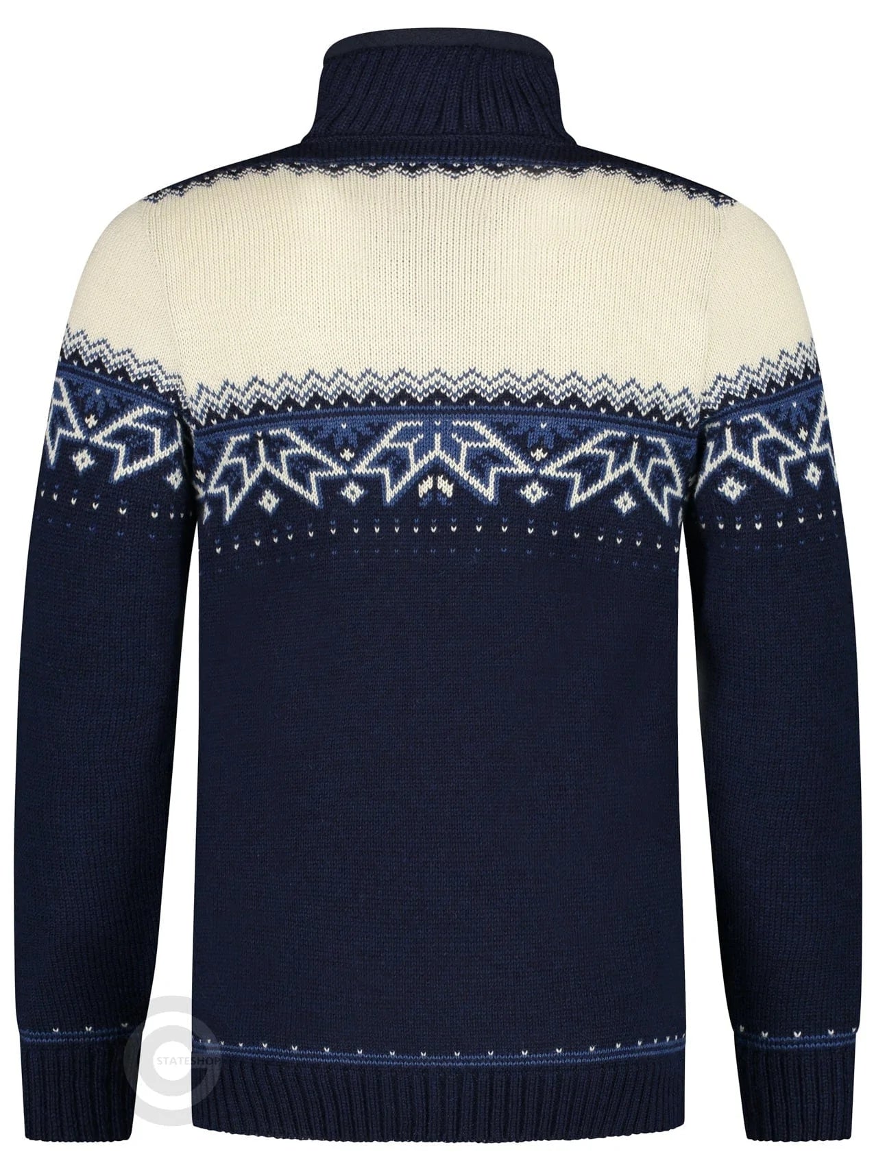 NorfindeNordic sweater with traditional star pattern, darkblue