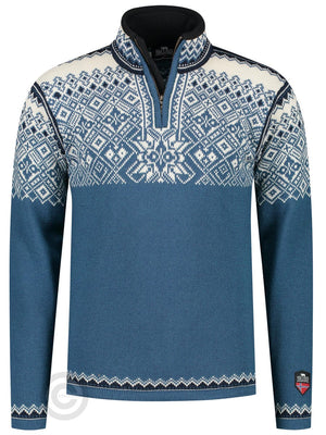NorfindeNordic zip sweater, Traditional Blue