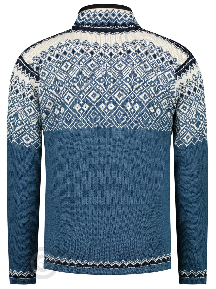 NorfindeNordic zip sweater, Traditional Blue