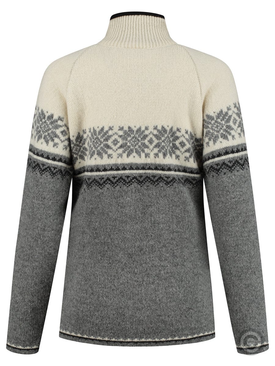 NorfindeNorwegian women's sweater in Setesdals design, grey