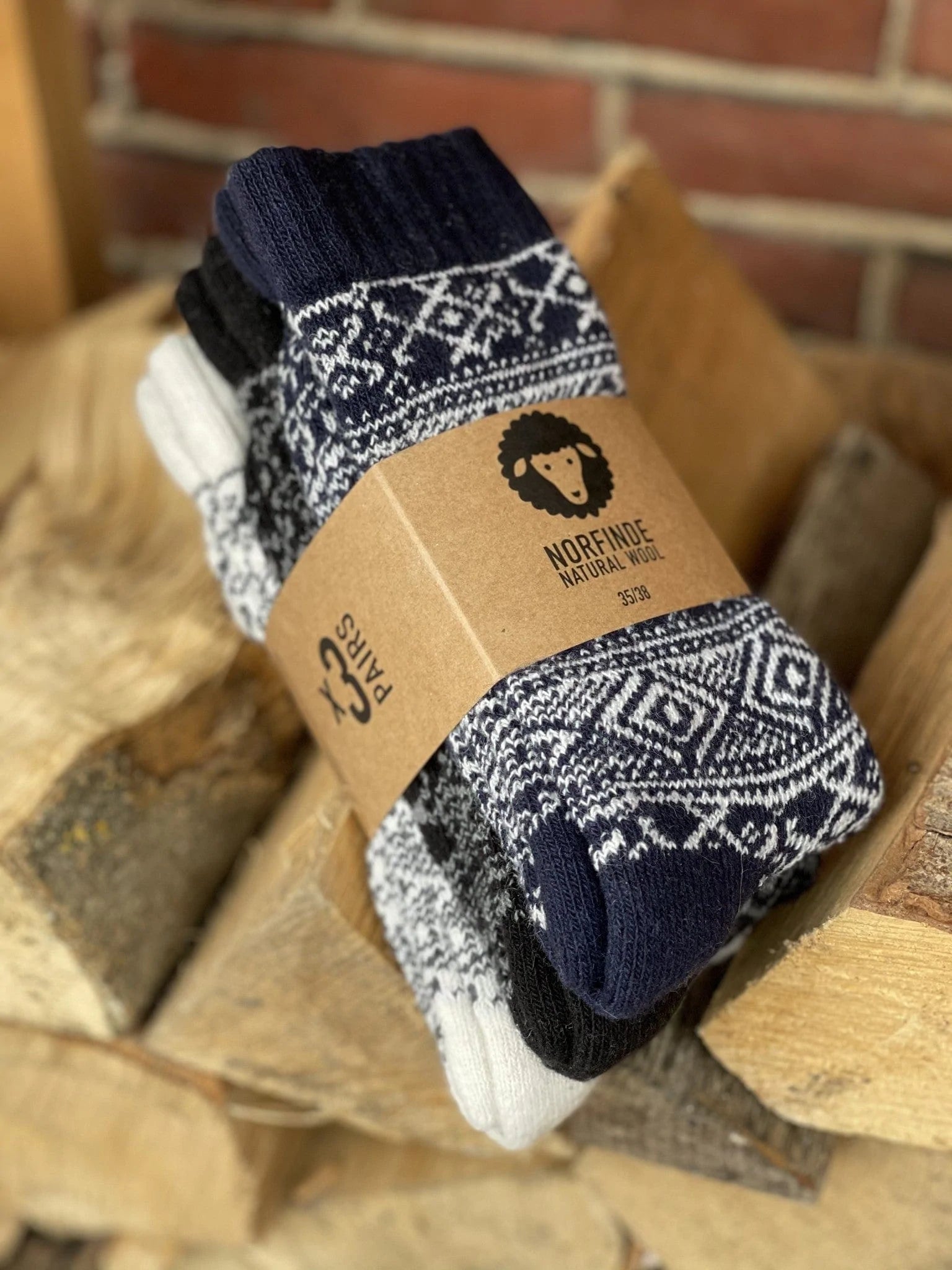 Nordic Wool Socks, 3-Pack