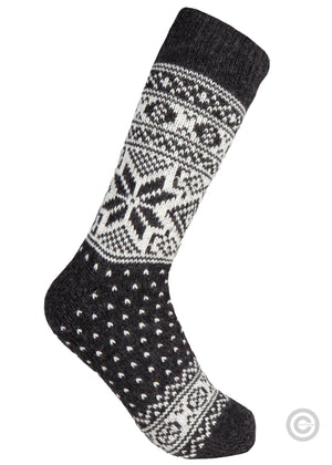 Norfinde Norwegian Wool Socks, 3-Pack "Snowflake"