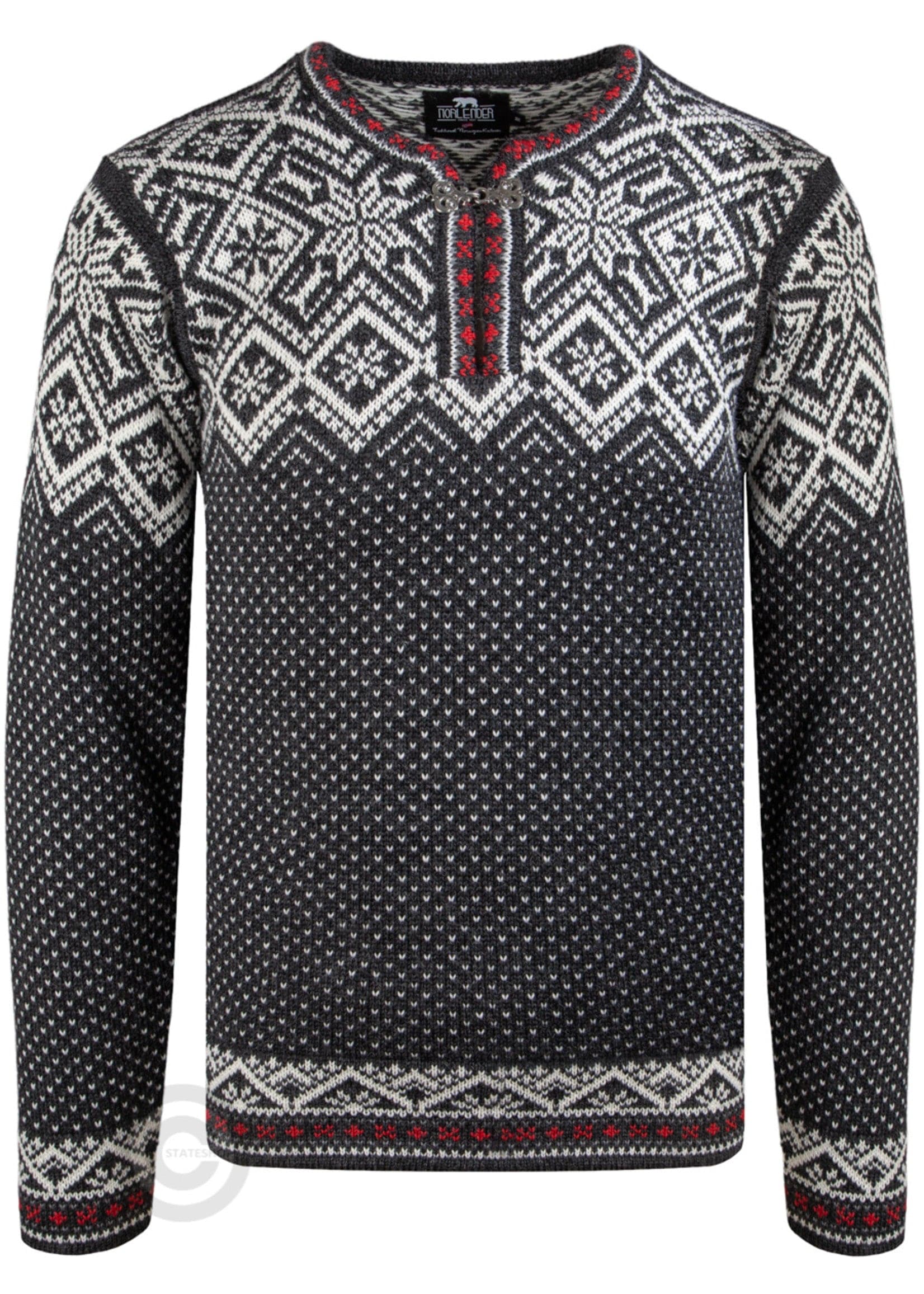 Norfinde Retro Norwegian sweater, Charcoal