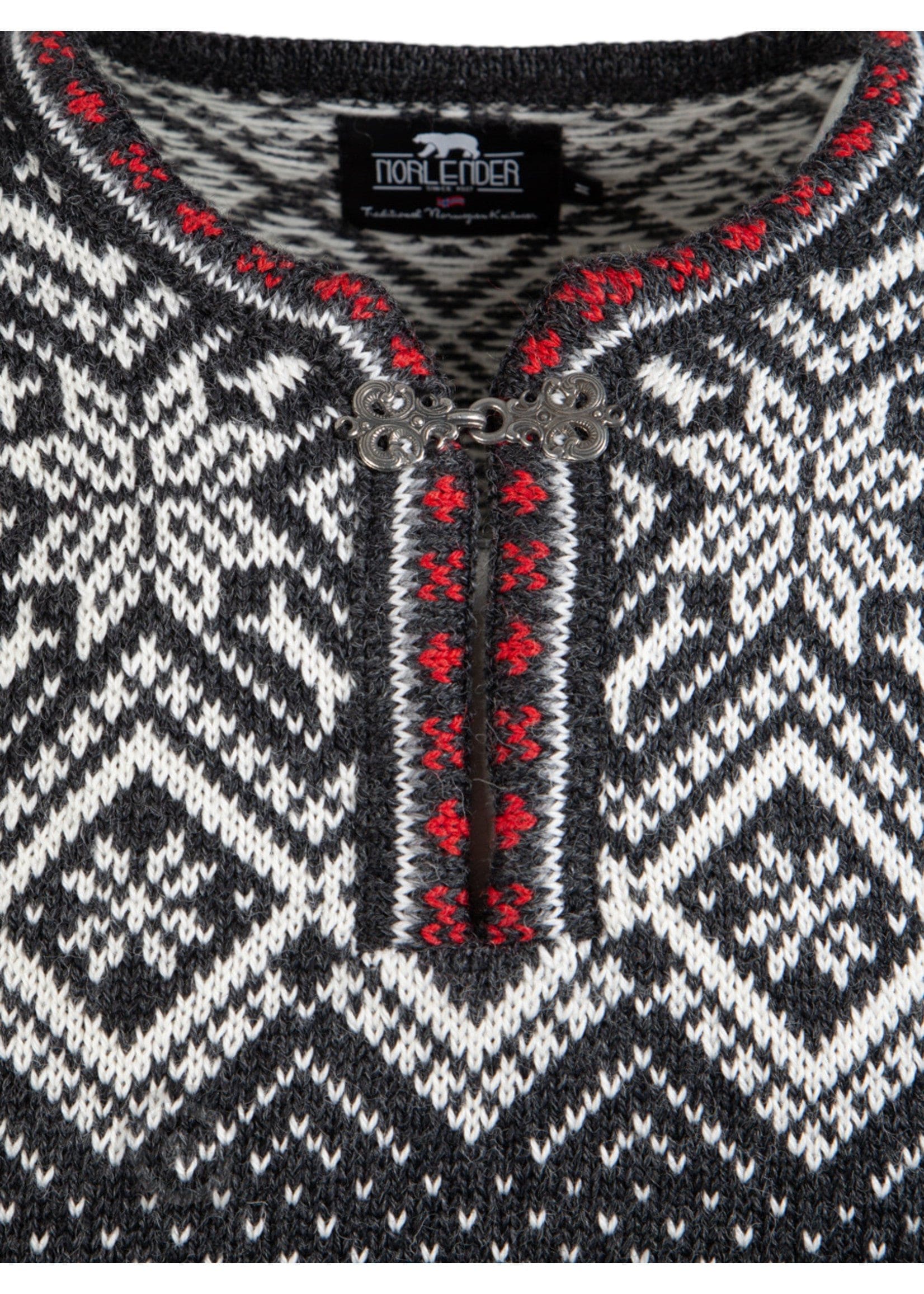 Norfinde Retro Norwegian sweater, Charcoal