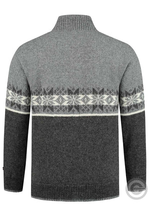 Norfinde Scandinavian cardigan windstopper in 100% pure wool