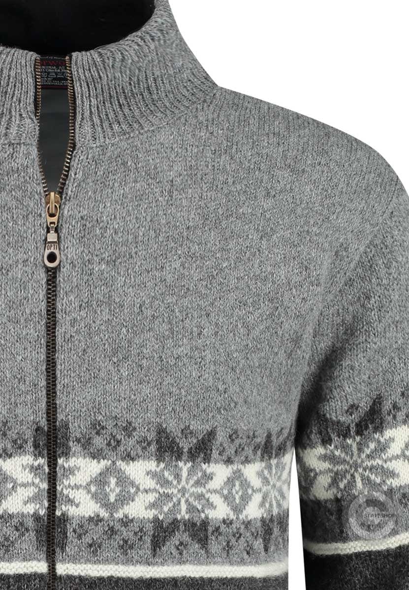 Norfinde Scandinavian cardigan windstopper in 100% pure wool