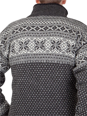 Norfinde Sweater made of 100% pure new Norwegian wool, Grey