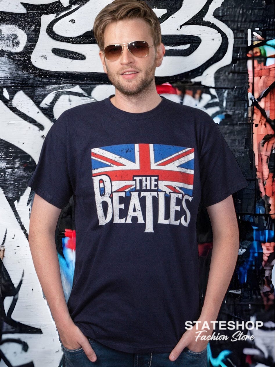 RockstarzT-shirt Beatles "Vintage Flag" blue