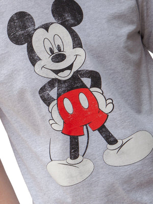 Rockstarz T-shirt Mickey Mouse "Pose" Grijs