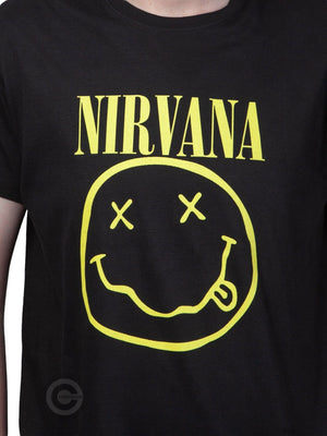 RockstarzT-Shirt Nirvana "Smiley Face" Black