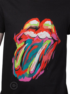 RockstarzThe Rolling Stones "Brushstroke Tongue" Black