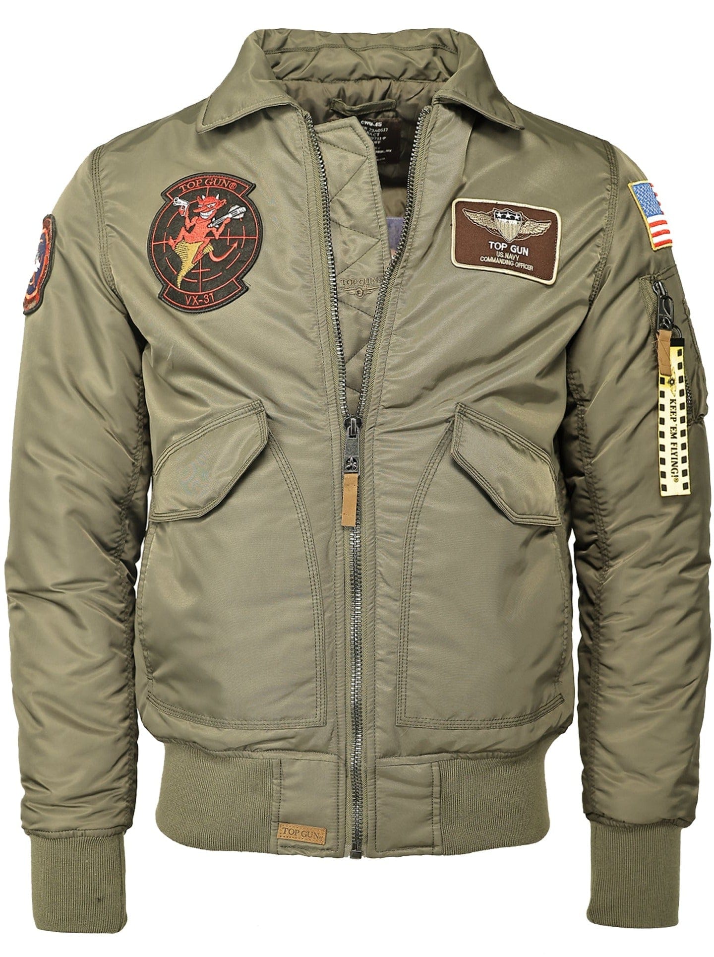Bomber from the Original TOP GUN Olive - Stateshop Fashion