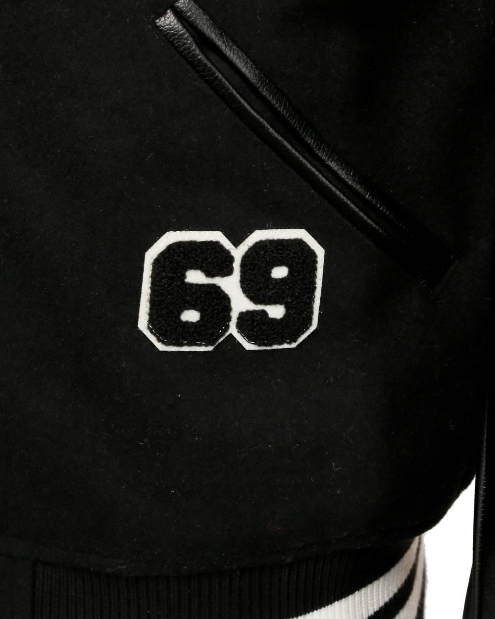 Top Gun Cool black bomber jacket with numerous patches