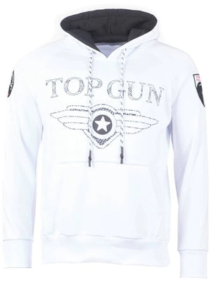Top GunHoodie sweatshirt "Defend", white