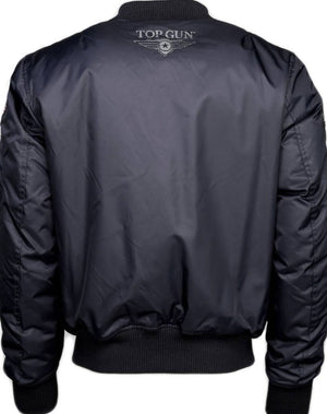 Top Gun Stylish and current Pilot Bomber Jacket with patches and an elastic waistband