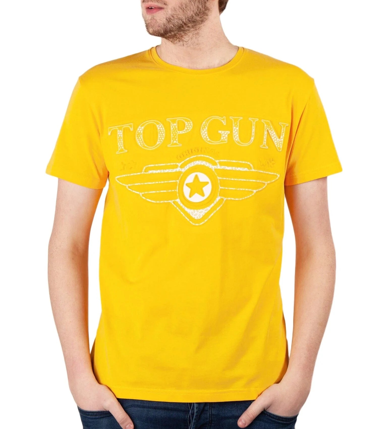 Top GunT-Shirt "Defend" yellow